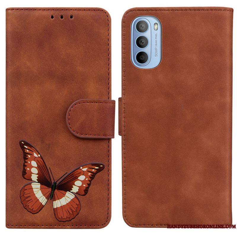 Housse Moto G41 / G31 Skin-Touch Papillon