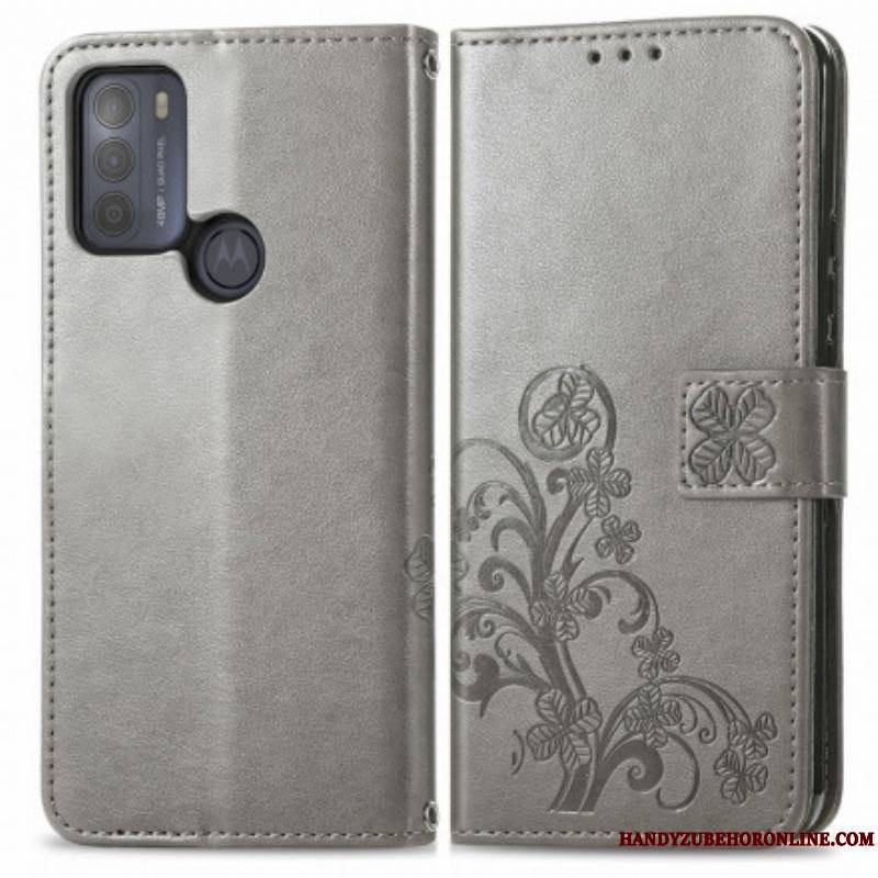 Housse Moto G50 Fleurs d'Asie