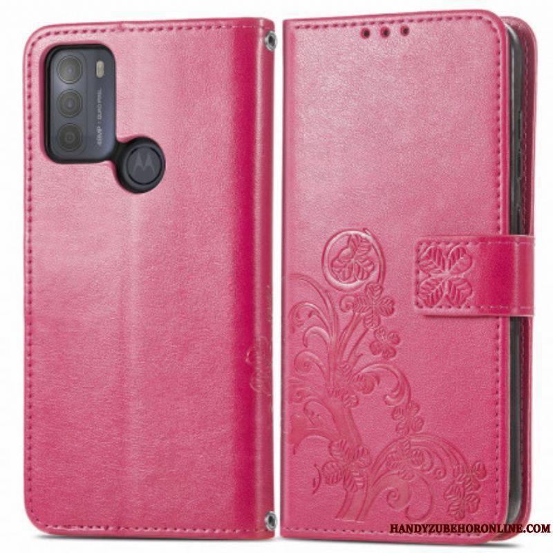 Housse Moto G50 Fleurs d'Asie