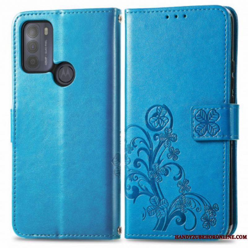 Housse Moto G50 Fleurs d'Asie