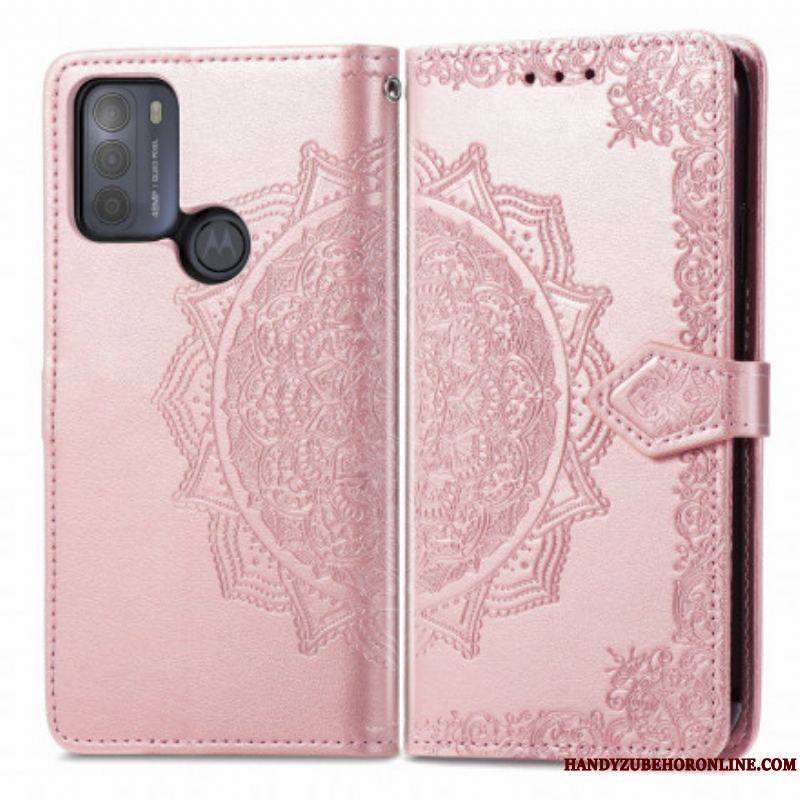 Housse Moto G50 Mandala Moyen Age