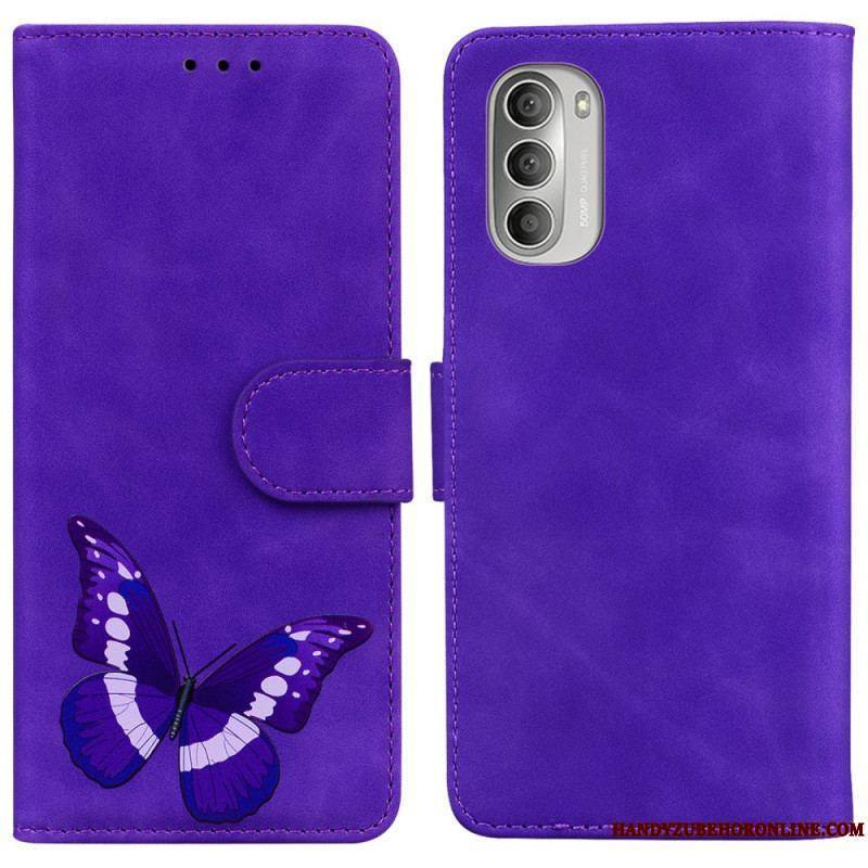 Housse Moto G51 5G Skin-Touch Papillon