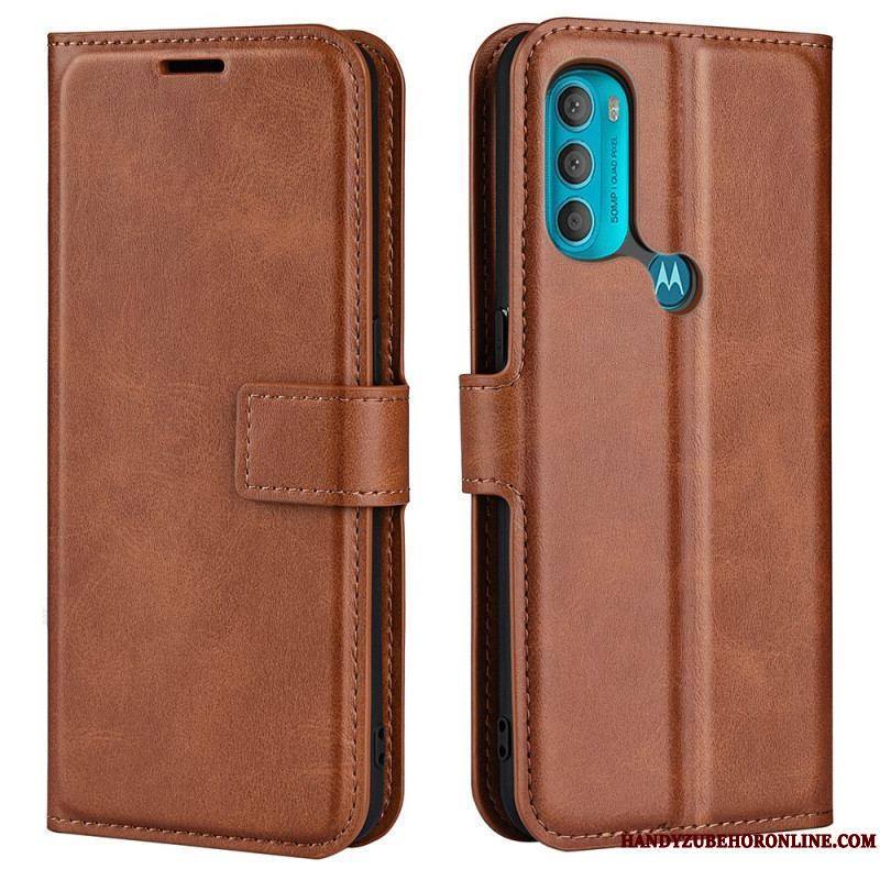 Housse Moto G71 5G Effet Cuir Slim Extrême