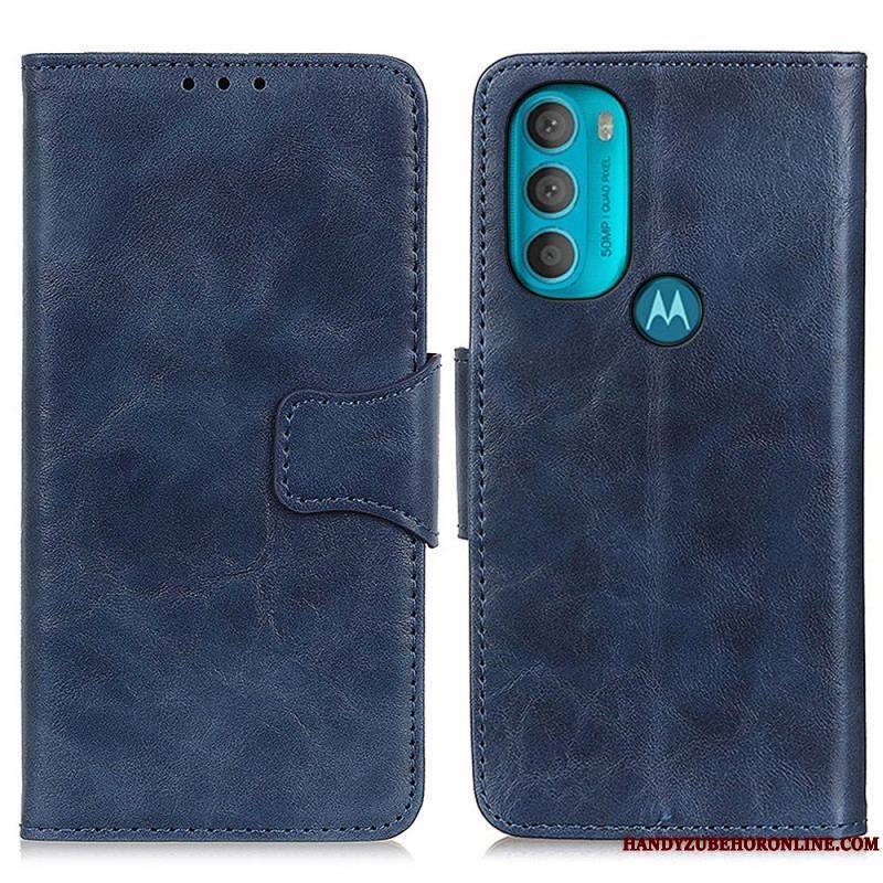 Housse Moto G71 5G Rabat Magnétique Double Face