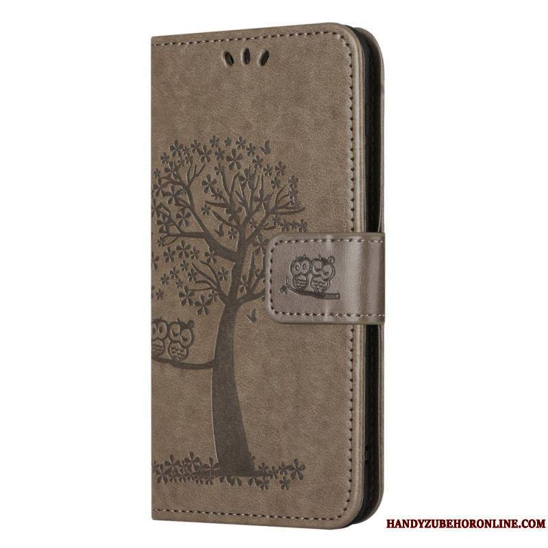 Housse Moto G73 5G Arbre aux Hiboux