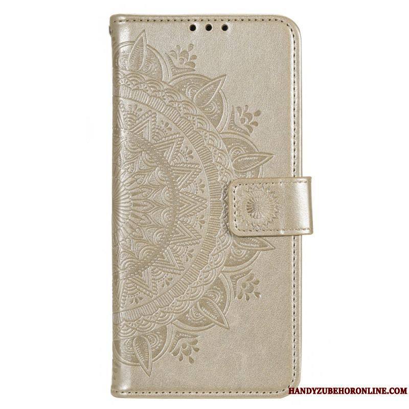 Housse Moto G73 5G Mandala Soleil