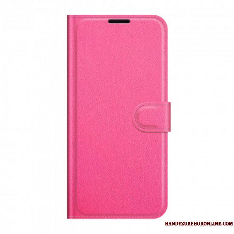Housse Motorola Edge 20 Effet Litchi Classique