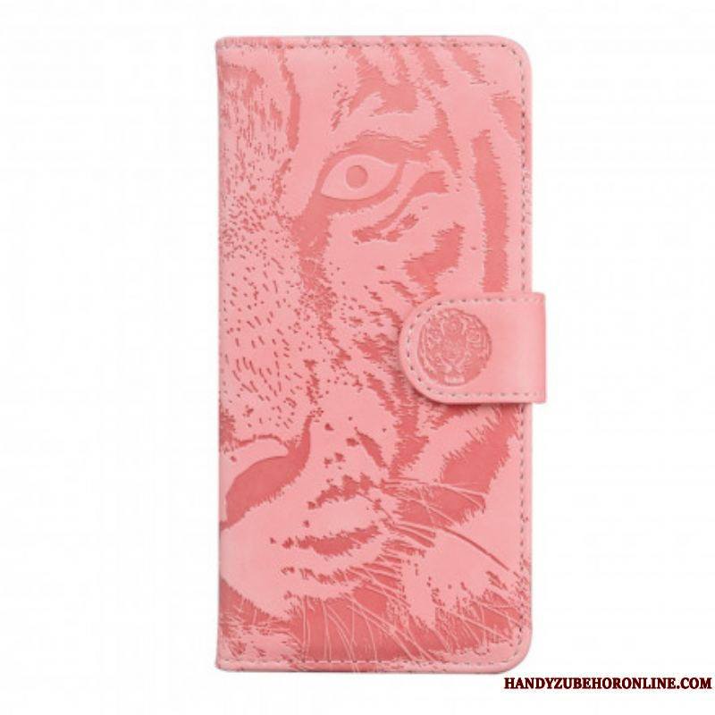 Housse Motorola Edge 20 Empreinte Face de Tigre