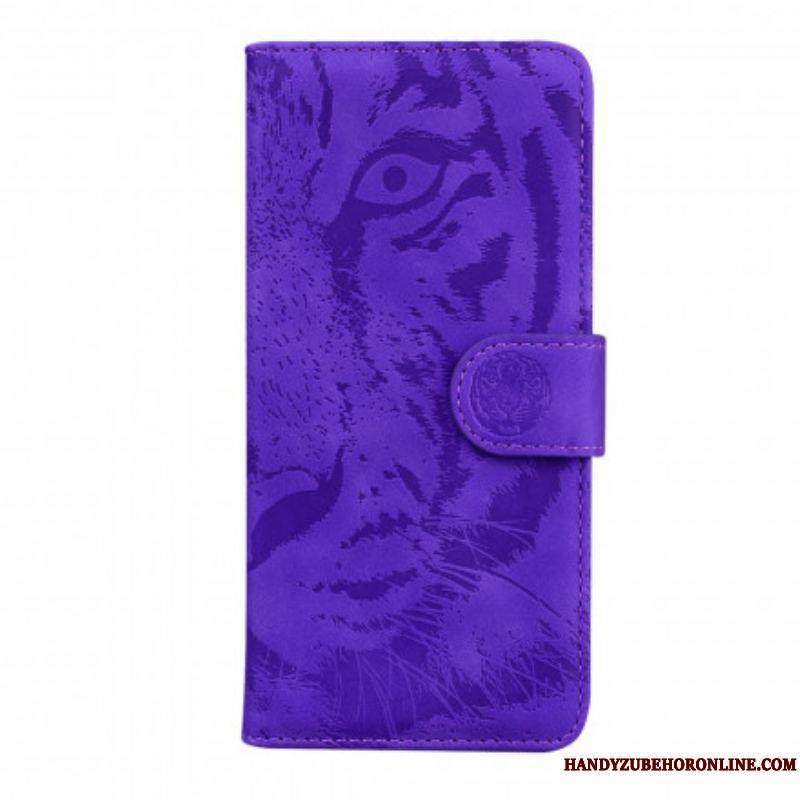 Housse Motorola Edge 20 Empreinte Face de Tigre