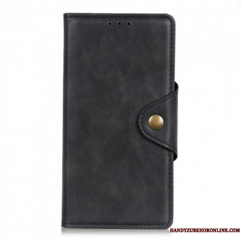 Housse Motorola G60s Simili Cuir Bouton