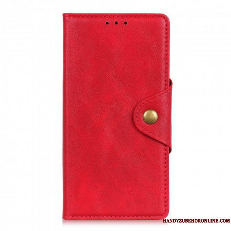 Housse Motorola G60s Simili Cuir Bouton