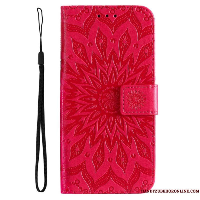 Housse Samsung Galaxy A14 5G / A14 Mandala Soleil avec Lanière