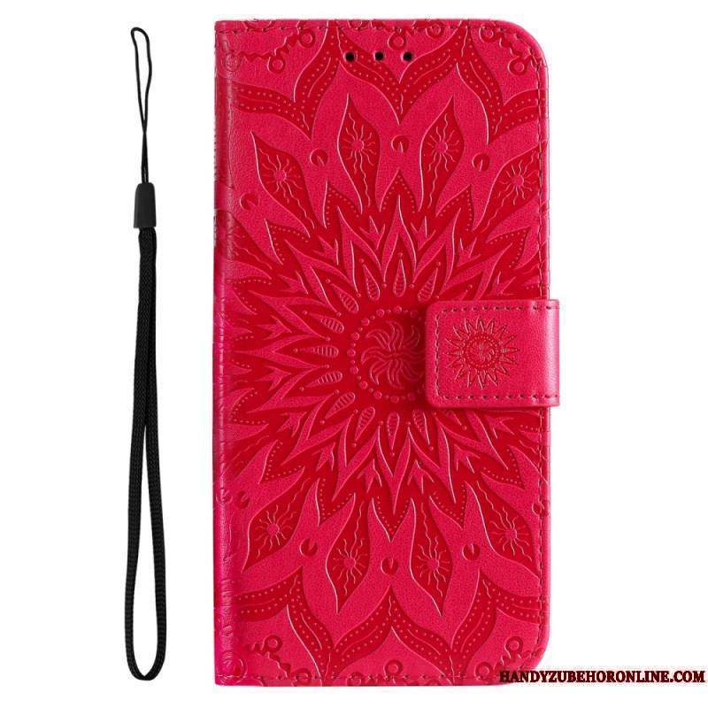 Housse Samsung Galaxy A14 5G / A14 Mandala Soleil avec Lanière