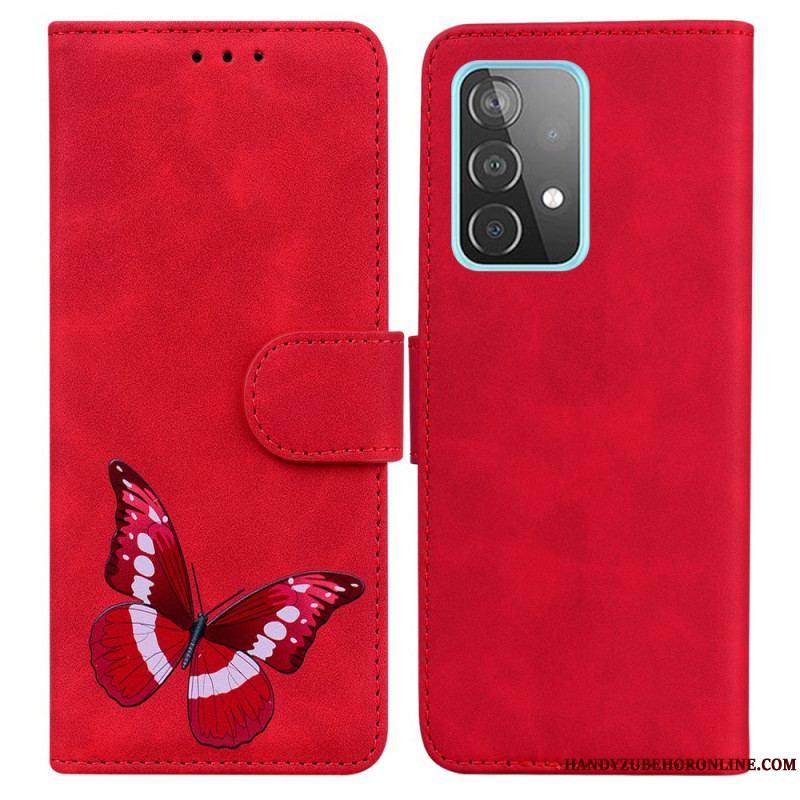 Housse Samsung Galaxy A52 4G / A52 5G / A52s 5G Skin-Touch Papillon