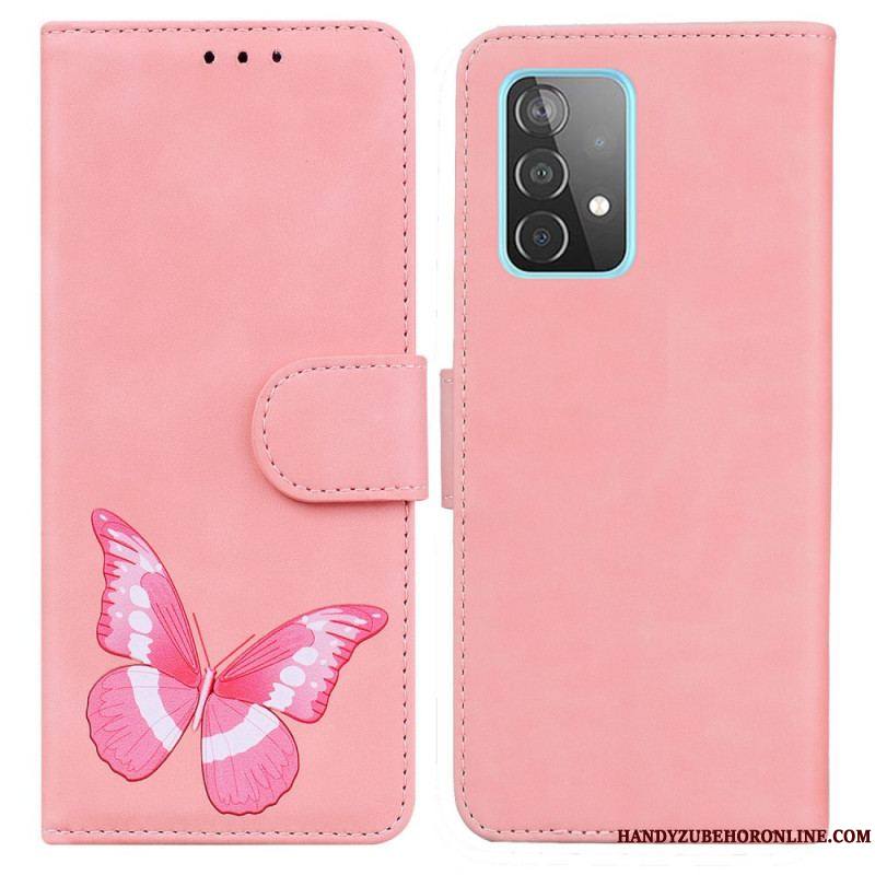 Housse Samsung Galaxy A52 4G / A52 5G / A52s 5G Skin-Touch Papillon