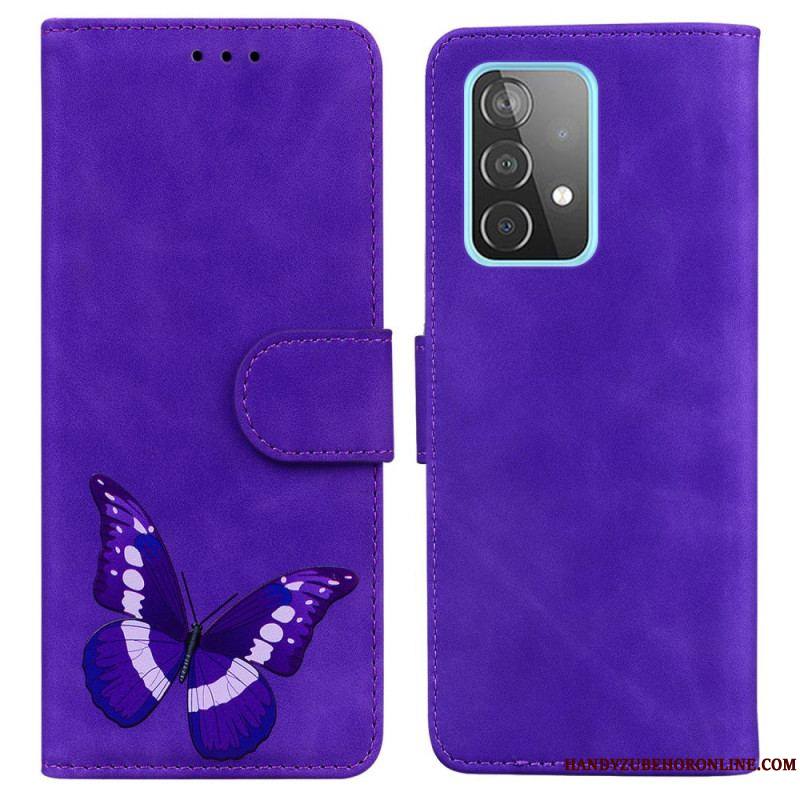 Housse Samsung Galaxy A52 4G / A52 5G / A52s 5G Skin-Touch Papillon