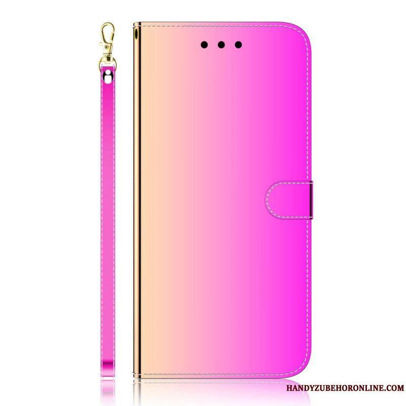 Housse Samsung Galaxy A53 5G Simili Cuir Couverture Miroir