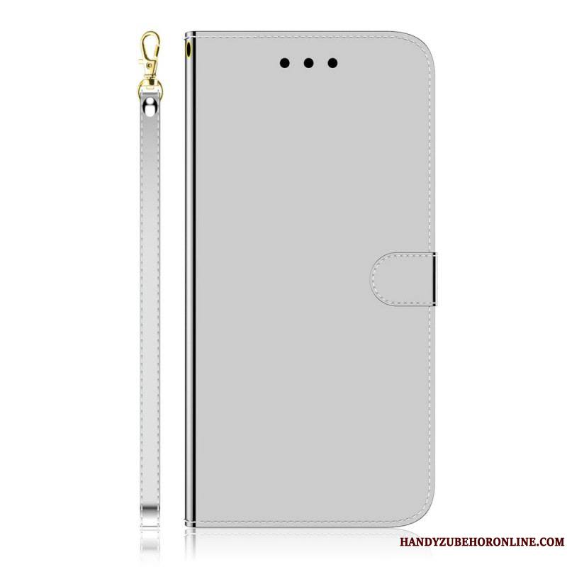 Housse Samsung Galaxy A53 5G Simili Cuir Couverture Miroir