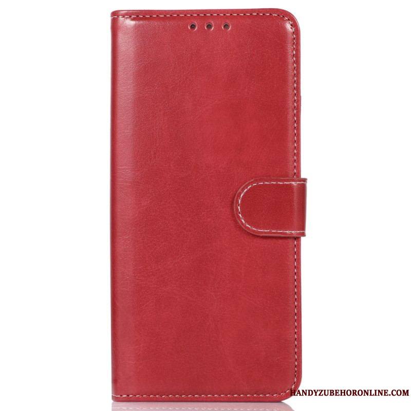 Housse Samsung Galaxy M13 Style Cuir et Coutures