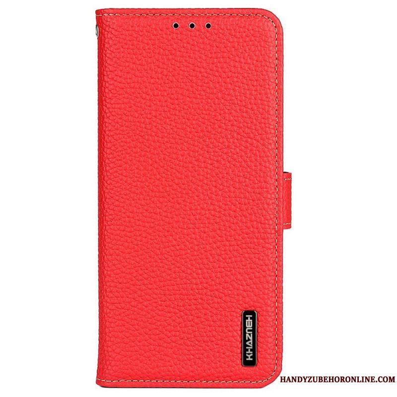 Housse Samsung Galaxy M33 5G Cuir Litchi KHAZNEH