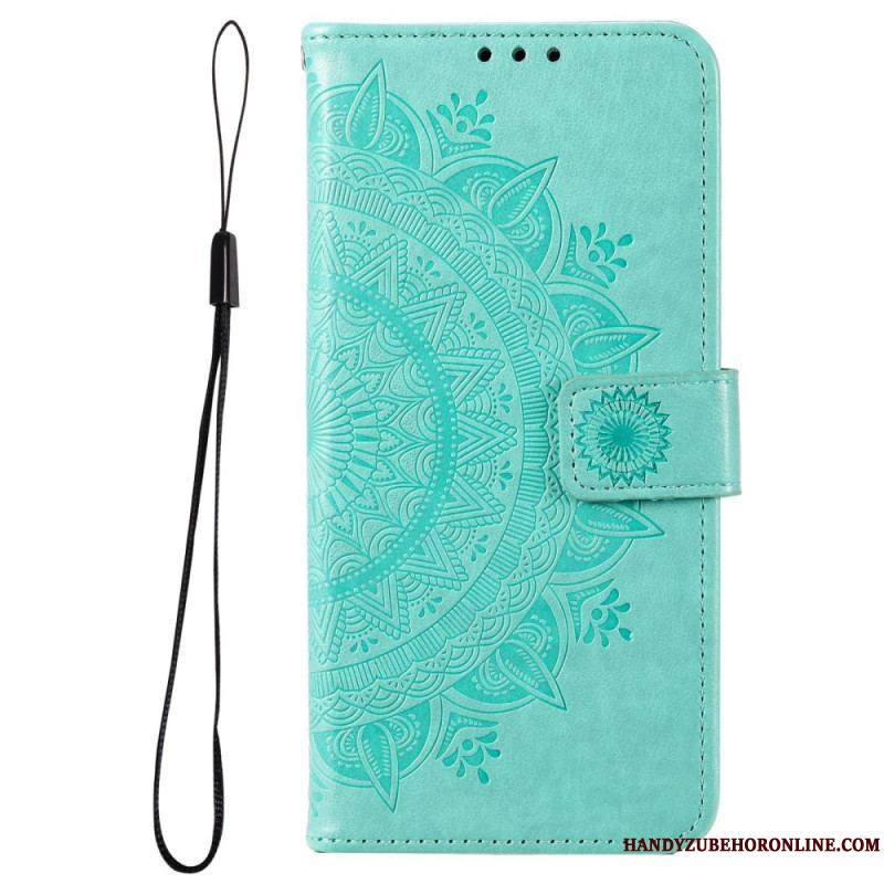 Housse Samsung Galaxy M33 5G Mandala Soleil à Lanière