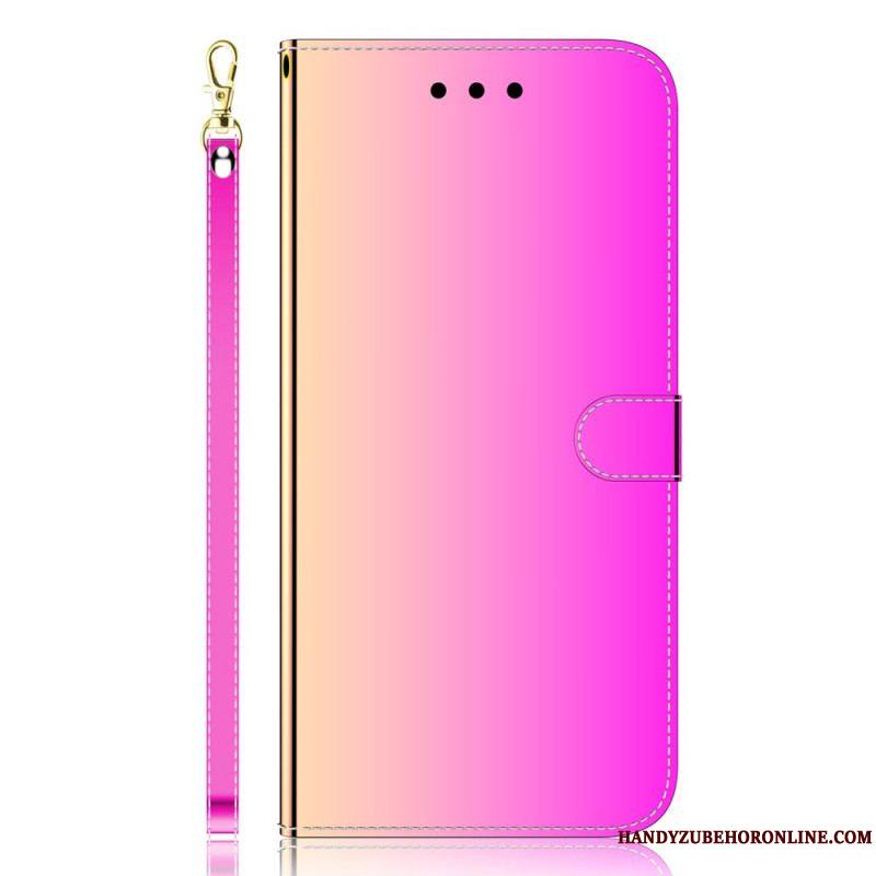 Housse Samsung Galaxy M52 5G Simili Cuir Miroir