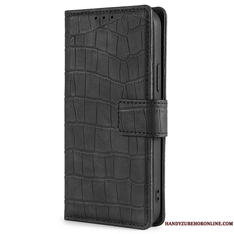 Housse Samsung Galaxy M53 5G Style Peau de Crocodile