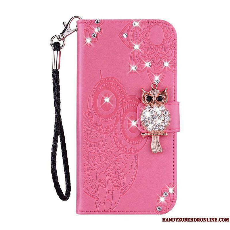 Housse Samsung Galaxy S20 FE Hibou Mandala et Breloque