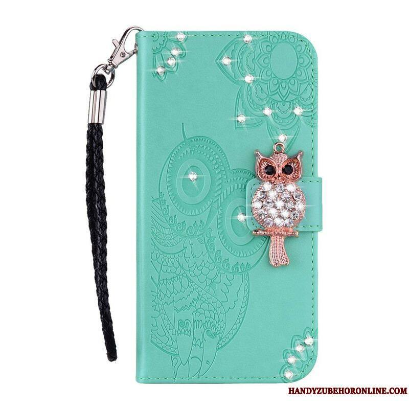 Housse Samsung Galaxy S20 FE Hibou Mandala et Breloque