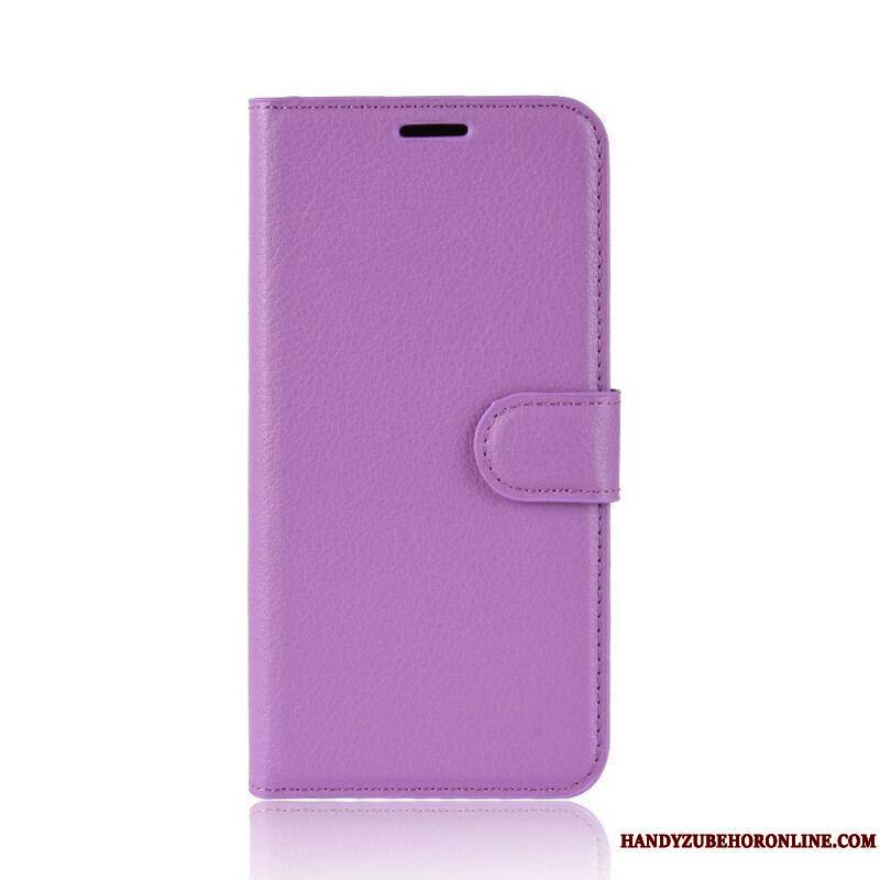 Housse Samsung Galaxy S20 FE Simili Cuir Litchi Classique