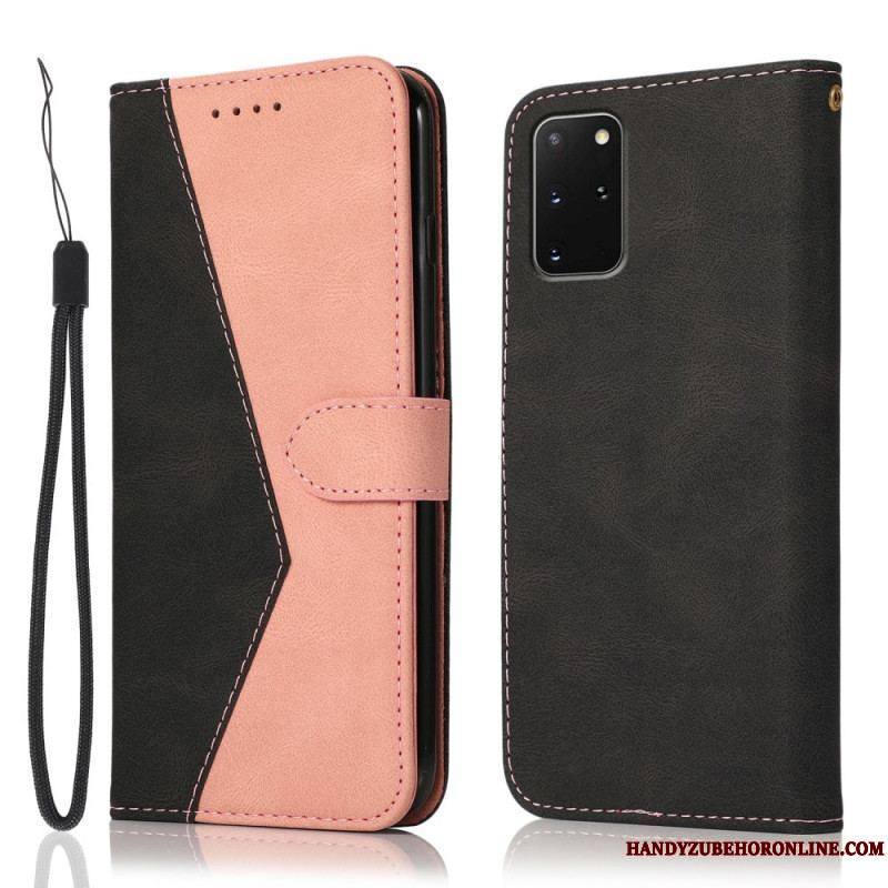 Housse Samsung Galaxy S20 Plus / S20 Plus 5G Simili Cuir Bicolore Triangle