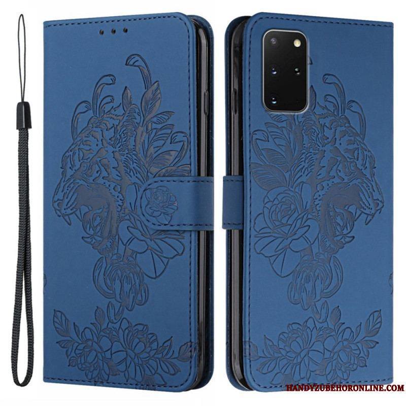 Housse Samsung Galaxy S20 Plus / S20 Plus 5G Tigre Baroque à Lanière