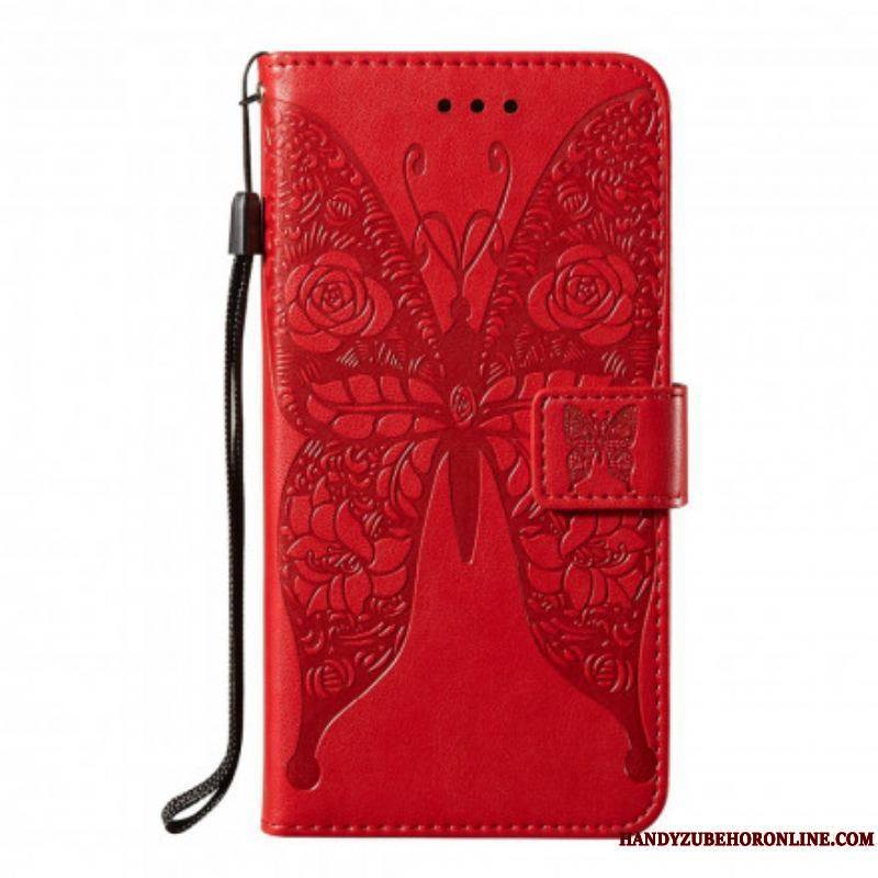 Housse Samsung Galaxy S21 5G Papillon Motif en Fleurs