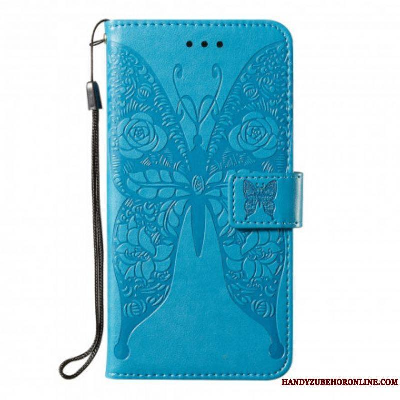 Housse Samsung Galaxy S21 5G Papillon Motif en Fleurs