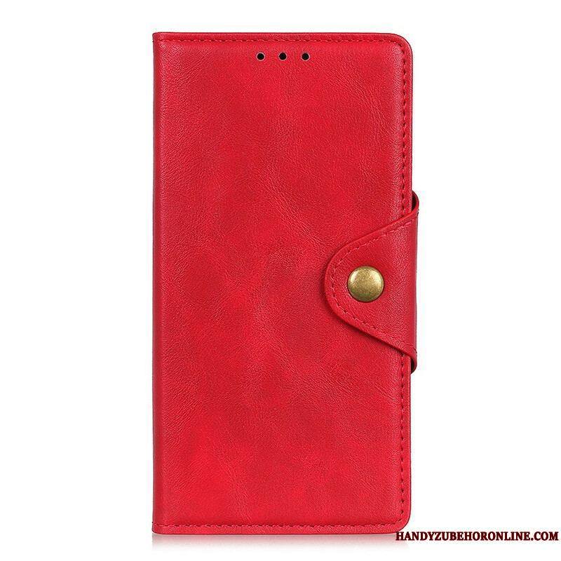 Housse Samsung Galaxy S21 5G Simili Cuir Vintage Bouton