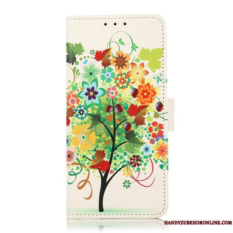 Housse Samsung Galaxy S21 FE Arbre Fleuri