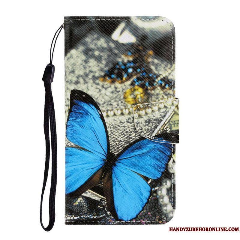 Housse Samsung Galaxy S21 FE Variations Papillons à Lanière