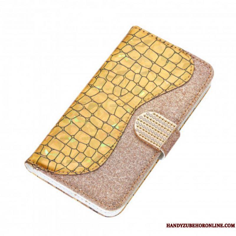 Housse Samsung Galaxy S21 Ultra 5G Croco Diamants