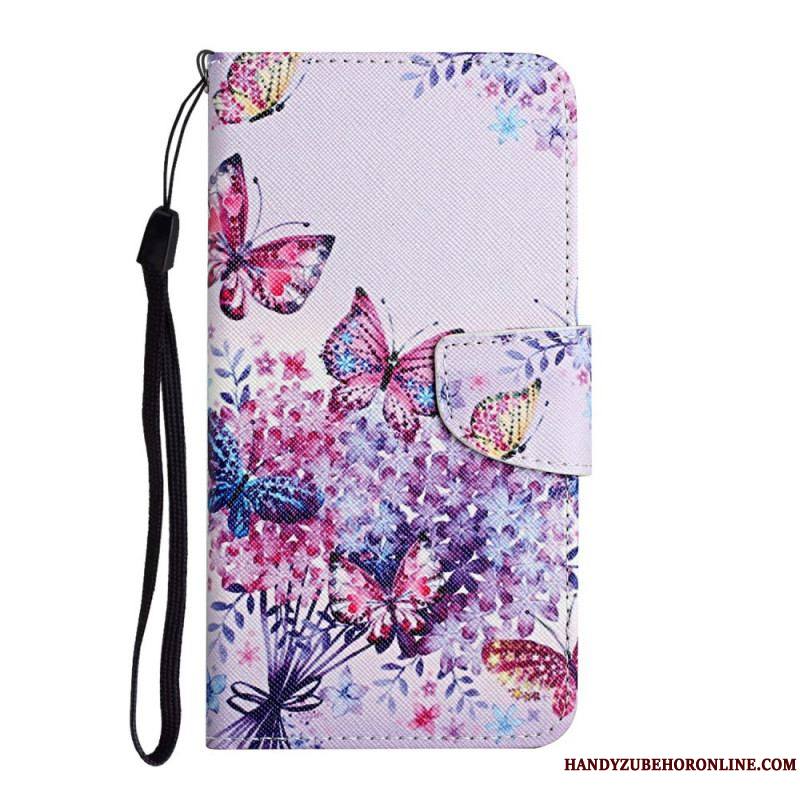 Housse Samsung Galaxy S22 Plus 5G Bouquet de Fleurs et Papillons