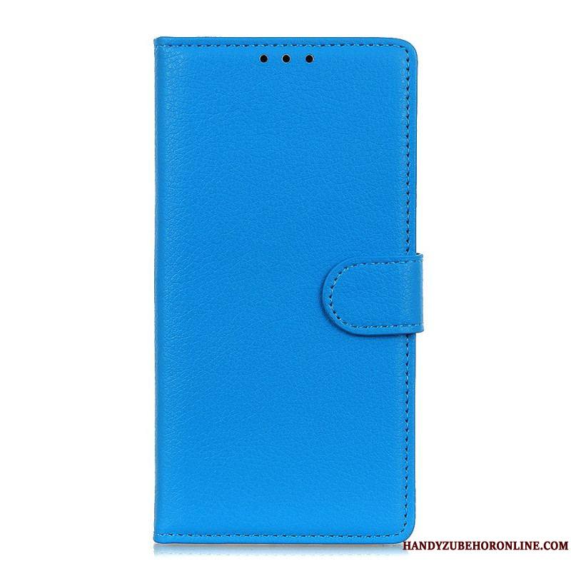 Housse Samsung Galaxy S22 Ultra 5G Cuir Litchi Traditionnel