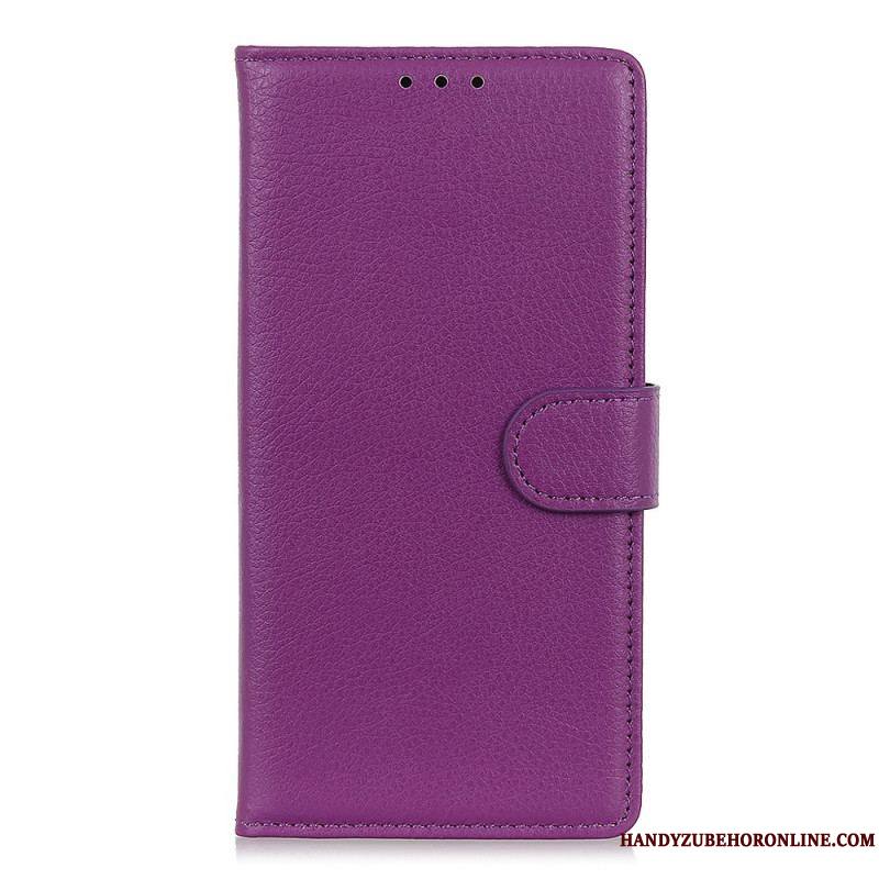 Housse Samsung Galaxy S22 Ultra 5G Cuir Litchi Traditionnel