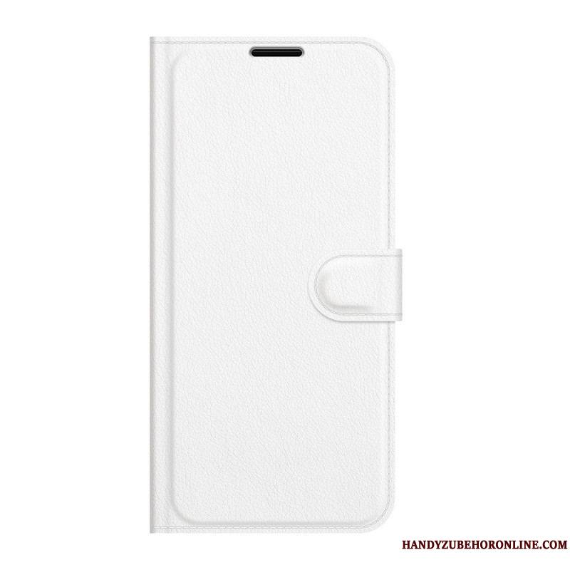 Housse Samsung Galaxy S22 Ultra 5G Effet Cuir Litchi Classique