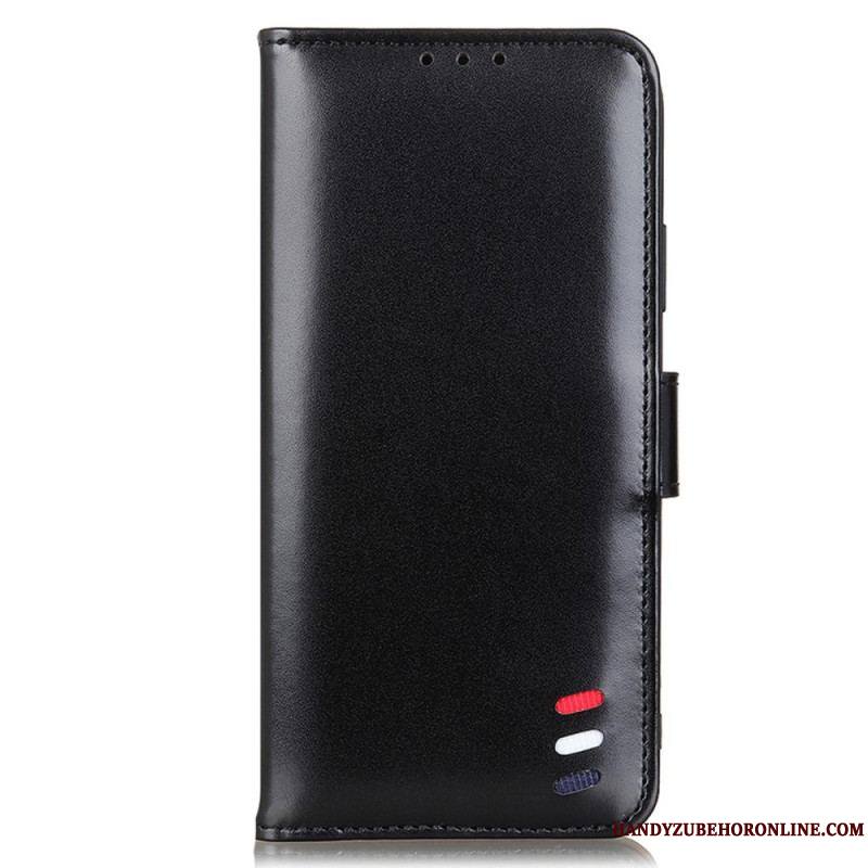 Housse Samsung Galaxy S22 Ultra 5G Effet Cuir Tricolore