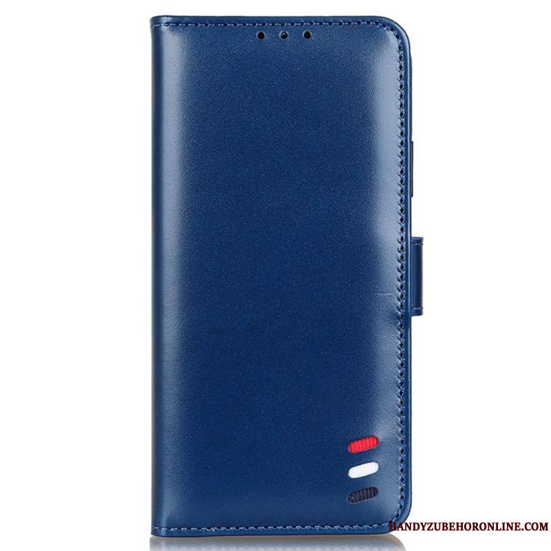 Housse Samsung Galaxy S22 Ultra 5G Effet Cuir Tricolore