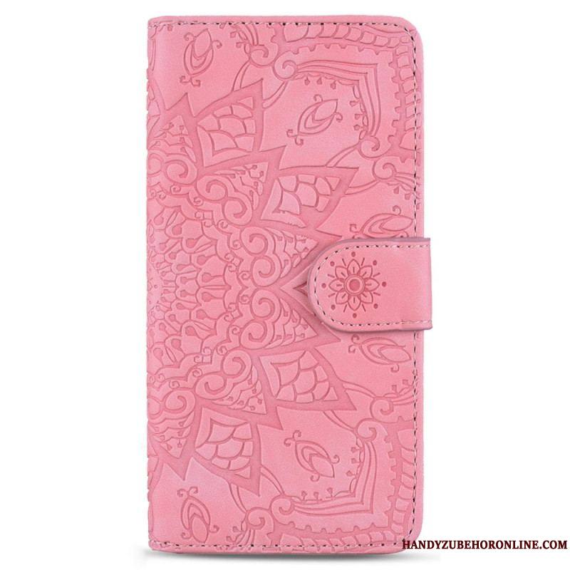 Housse Samsung Galaxy S23 5G Mandala Stylé à Lanière