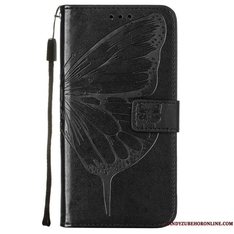 Housse Samsung Galaxy S23 5G Papillon Design avec Lanière