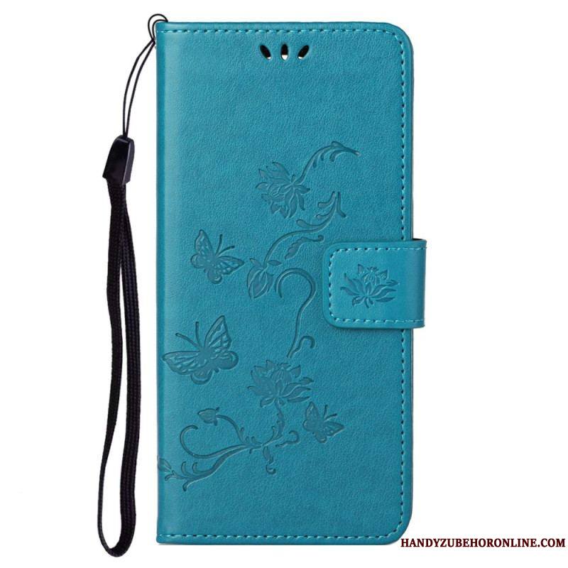 Housse Samsung Galaxy S23 5G Papillons et Fleurs