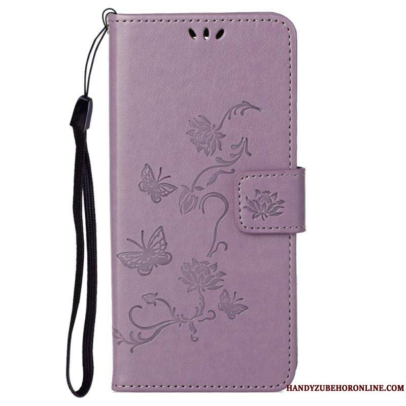 Housse Samsung Galaxy S23 5G Papillons et Fleurs