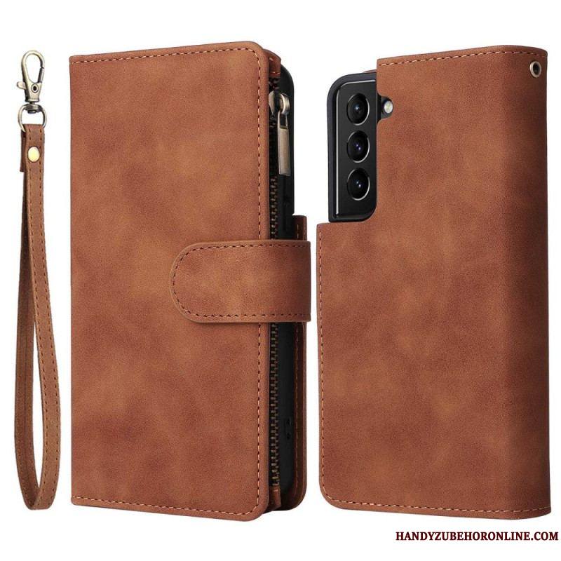 Housse Samsung Galaxy S23 5G avec Pochette Fermeture Éclair