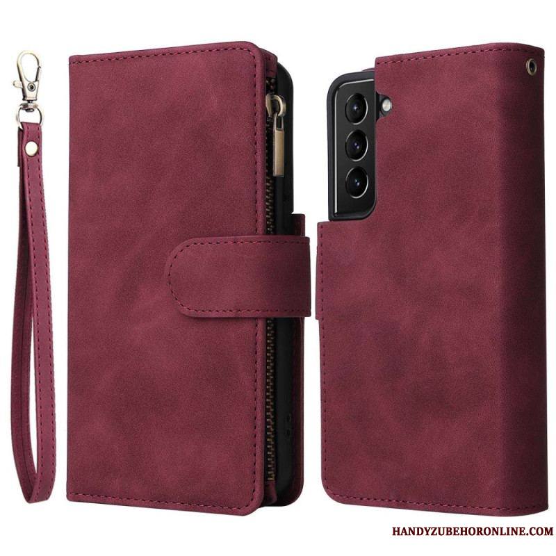 Housse Samsung Galaxy S23 5G avec Pochette Fermeture Éclair